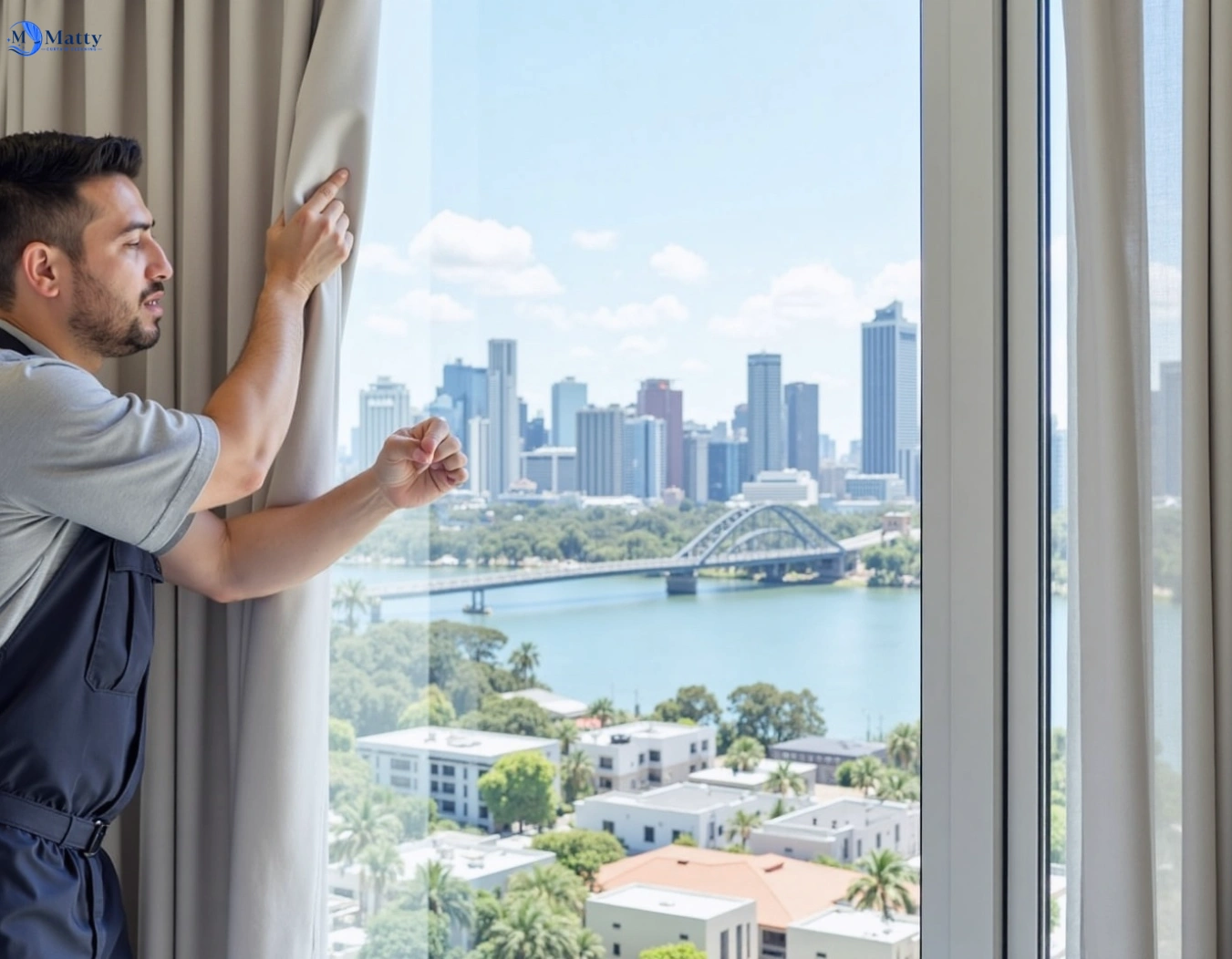 Professional curtain steam cleaning service blacktown-nsw QLD by Matty Curtain Cleaning