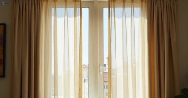 Dull dusty drapes in blacktown-nsw before professional cleaning